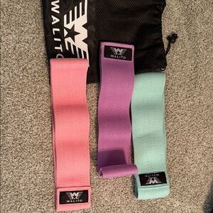Women's Resistance Bands Set - Pink, Purple, and Blue
